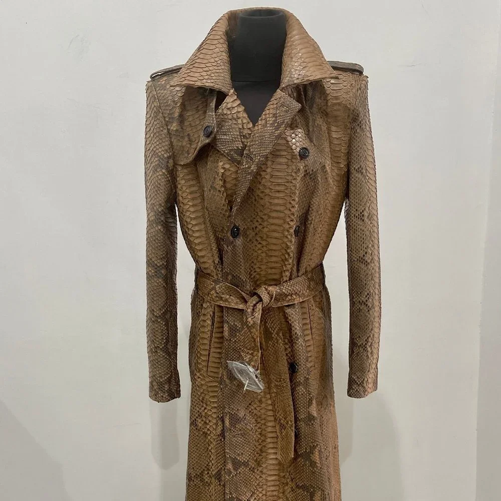 CUSTOM NADE | Jackets & Coats | Mens Dragon Python Trench Coat | Poshmark